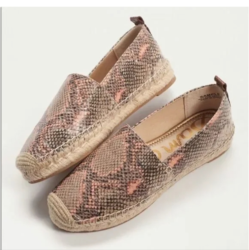 Sam Edelman Khloe Snakeskin Print Espadrilles